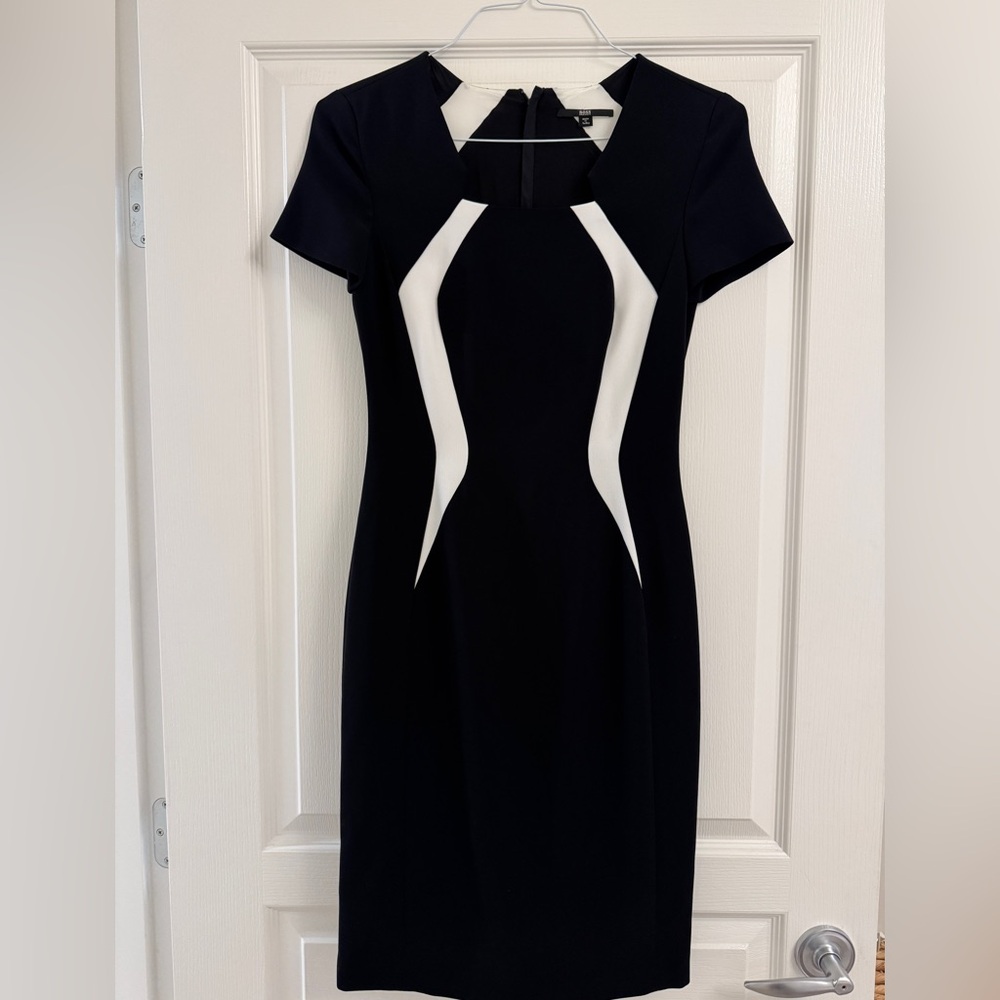 Hugo Boss Black and White Dress